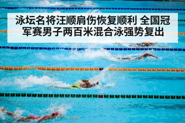 泳坛名将汪顺肩伤恢复顺利 全国冠军赛男子两百米混合泳强势复出